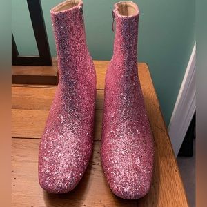 Pink Sparkly Booties